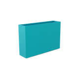 Delray rectangular fiberglass planter in Satin Seafoam Green