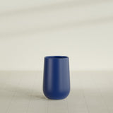 Hayden Urn Planter in Matte Cobalt Blue, 12"Diam × 20"H, shown empty