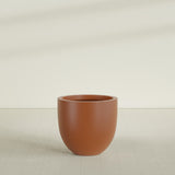 Alzira Bowl Planter in Matte Terra Cotta, 30"D × 28"H, shown empty
