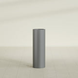 Corry Cylinder Planter in Matte Gunmetal, 10"D × 30"H, shown empty