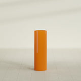 Corry Cylinder Planter in Gloss Tangerine, 10"D × 30"H, shown empty