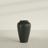 Barà Jar Planter in Matte Charcoal, 20"D × 31"H, shown empty