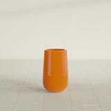 Hayden Urn Planter in Gloss Tangerine, 18"D × 29"H, shown empty