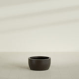 Casablanca Bowl Planter in Matte Dark Brown, 24"D × 12"H, shown empty