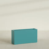 Potsdam Rectangular Planter in Satin Seafoam Green, 60"L × 16"D × 32"H, shown empty