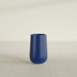 Hayden Urn Planter in Matte Cobalt Blue, 18"D × 29"H, shown empty