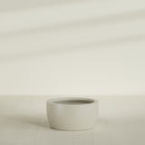 Casablanca Bowl Planter in Satin Beige, 30"D × 15"H, shown empty
