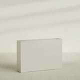 Amesbury Narrow Rectangular Planter in Satin Beige, 48"L × 10"D × 32"H, shown empty