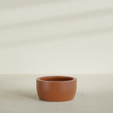 Casablanca Bowl Planter in Matte Terra Cotta, 30"D × 15"H, shown empty