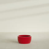 Casablanca Bowl Planter in Gloss Red, 24"D × 12"H, shown empty