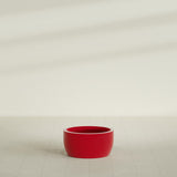 Casablanca Bowl Planter in Gloss Red, 24"D × 12"H, shown empty