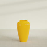Barà Jar Planter in Gloss Saffron, 20"D × 31"H, shown empty
