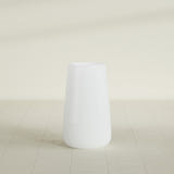 Saigon Tapered Round Planter in Matte Bright White, 16"D × 36"H, shown empty