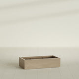 Antwerp Rectangular Planter in Gloss Metallic Gold, 48"L × 24"D × 12"H, shown empty