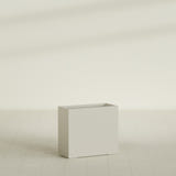 Potsdam Rectangular Planter in Satin Beige, 36"L × 16"D × 32"H, shown empty