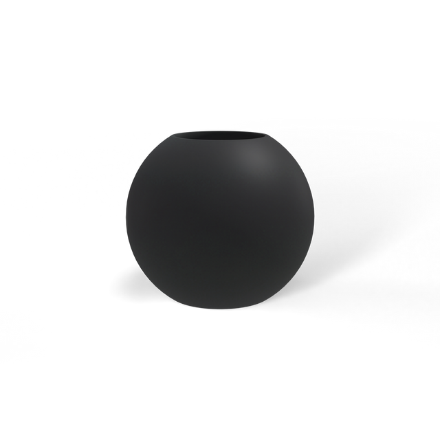 Globe Planter in Charcoal