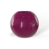 Globe fiberglass planter in Gloss Eggplant, studio render