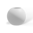 Globe fiberglass planter in Matte Bright White, studio render
