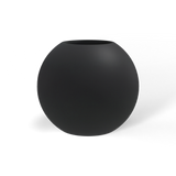 Globe fiberglass planter in Matte Charcoal, studio render