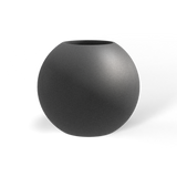 Globe fiberglass planter in Matte Gunmetal, studio render