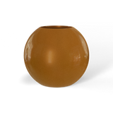 Globe fiberglass planter in Metallic Bronze, studio render
