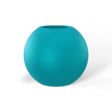 Globe fiberglass planter in Satin Seafoam Green, studio render
