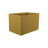 Granada fiberglass planter in Gloss Metallic Gold, studio render