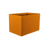 Granada fiberglass planter in Gloss Tangerine, studio render