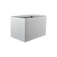 Granada fiberglass planter in Matte Bright White, studio render