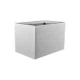 Granada fiberglass planter in Matte Bright White, studio render