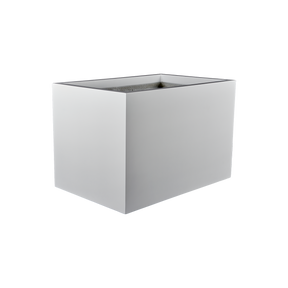 Granada fiberglass planter in Matte Bright White, studio render