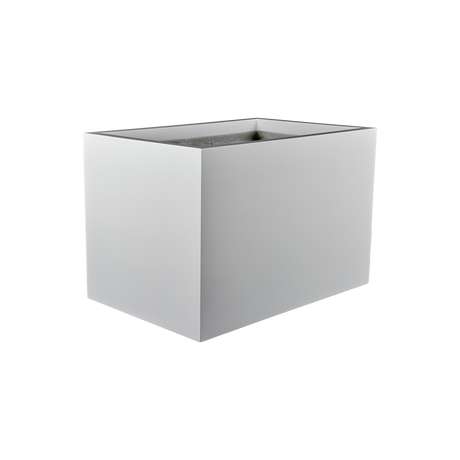 Granada fiberglass planter in Matte Bright White, studio render