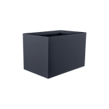 Granada rectangular fiberglass planter in Matte Charcoal