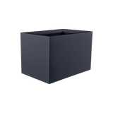 Granada fiberglass planter in Matte Charcoal, studio render