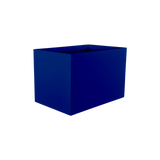 Granada rectangular fiberglass planter in Matte Cobalt Blue