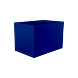 Granada fiberglass planter in Matte Cobalt Blue, studio render
