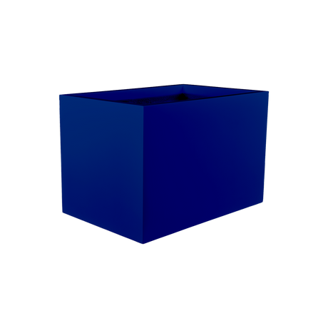 Granada fiberglass planter in Matte Cobalt Blue, studio render