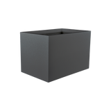 Granada fiberglass planter in Matte Gunmetal, studio render