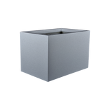 Granada fiberglass planter in Metallic Silver, studio render