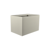 Granada rectangular fiberglass planter in Satin Beige