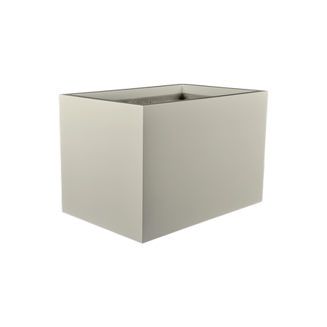 Granada fiberglass planter in Satin Beige, studio render