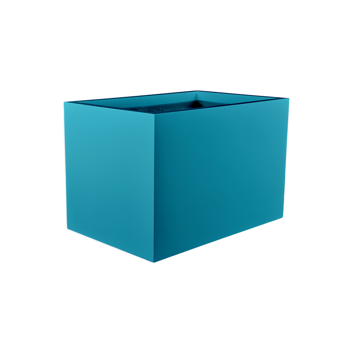 Granada fiberglass planter in Satin Seafoam Green, studio render