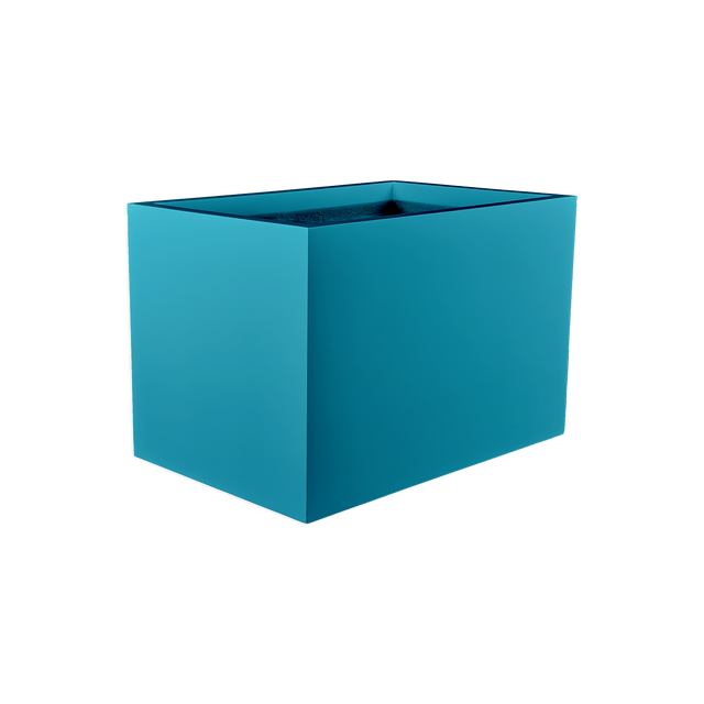 Granada fiberglass planter in Satin Seafoam Green, studio render