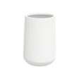 Hayden urn fiberglass planter in Gloss Bright White, studio render