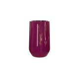 Hayden urn fiberglass planter in Gloss Eggplant