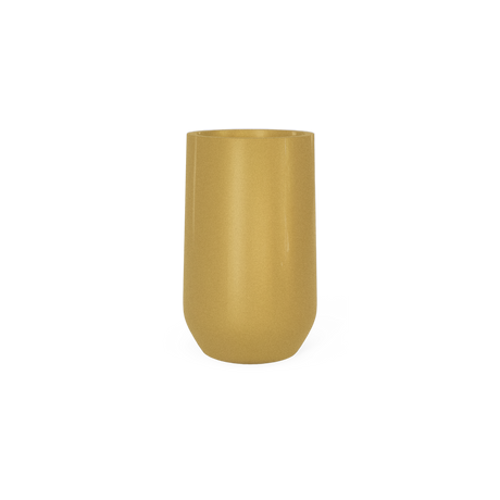 Hayden urn fiberglass planter in Gloss Metallic Gold