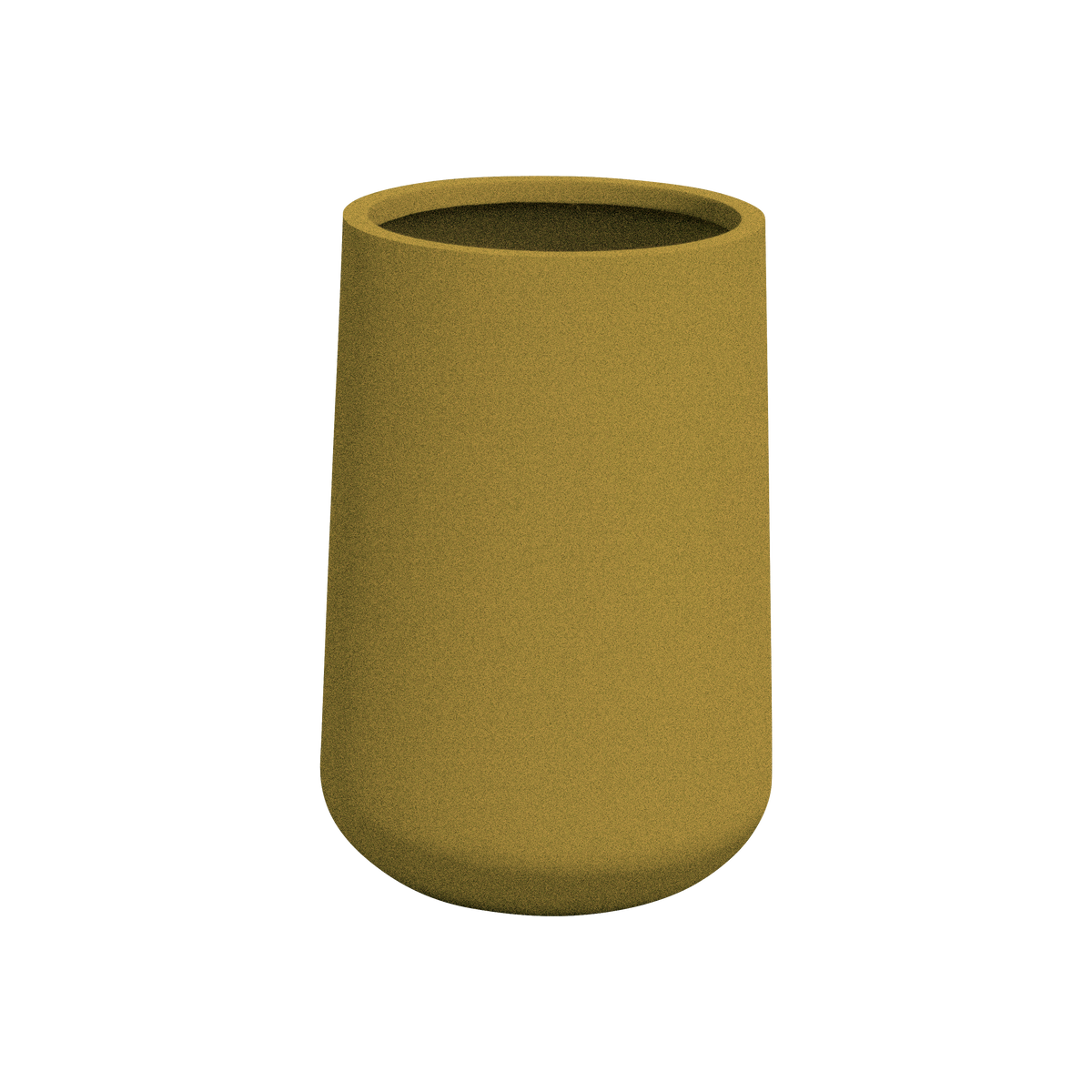 Hayden urn fiberglass planter in Gloss Metallic Gold, studio render