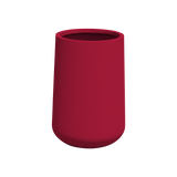 Hayden urn fiberglass planter in Gloss Red, studio render