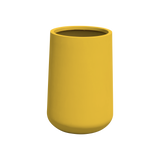 Hayden urn fiberglass planter in Gloss Saffron, studio render