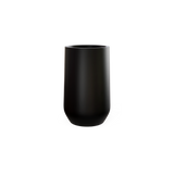 Hayden urn fiberglass planter in Matte Black